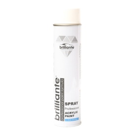 Vopsea spray acrilica alb pur lucios, RAL 9010, 600 ml