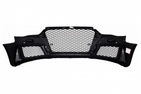 Bara Fata compatibil cu AUDI A3 8V 2012-2015 5D Hatchback Sportback RS3 Look Crom Black - Img 5