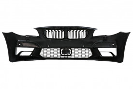 Bara Fata cu Grila Centrala tuning compatibil cu BMW Seria 5 F10 F11 2011-2017 M5 2020 Design - Img 5