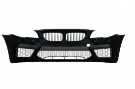 Bara Fata Echipata cu Grile Centrale compatibila cu BMW Seria 5 F10 F11 (2011-2017) M5 G30 Design Fara PDC - Img 4