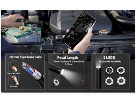 Camera endoscopica wireless HD WIFI pentru telefon compatibila cu iOS si Android 720p, cablu de 5 m - Img 2