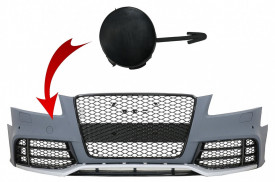 Capac Carlig Remorcare Bara Fata compatibil cu AUDI A7 4G 2010-2018 RS7 Design - Img 2