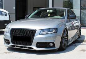 Capace oglinda compatibile cu Audi A4 B8 2009-2015 Negru lucios Batman Style - Img 3