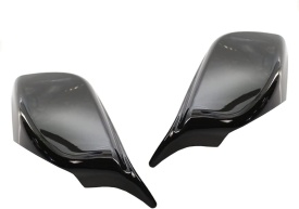 Capace oglinda compatibile cu BMW seria 5 E60 2004-2007, Negru lucios M-Design, cu clipsuri, inlocuiesc capacele originale