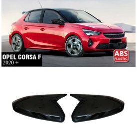 Capace oglinda compatibile cu OPEL Corsa F 2019->, Negru lucios - Img 3