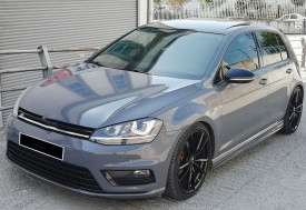 Capace oglinda compatibile cu VW Golf 7 VII 2008-2017 Negru lucios Batman Style - Img 2