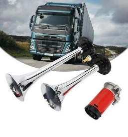 Claxon Auto, Goarne auto cu 2 pipe, 12V cu Compresor Electric, 150dB - Img 3