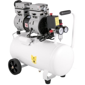 Compresor de aer 25L, portabil, 1 CP, fara ulei, rezervor de otel 750 W, compresor de aer 115 PSI, compresor ultra silentios pentru reparatii la domiciliu, umflarea anvelopelor - Img 11