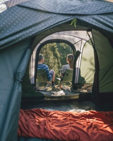 Cort camping tip tunel, cu 2 camere, pentru 5 persoane, 435x340x180 cm, Outwell Tent Earth 5 Plus - Img 6
