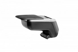Cotiera Armster 2 piele ecologica, negru cu gri, cu suport SMART FORTWO 2014->, +cablu 12V, fara Cool Mediapaket - Img 6