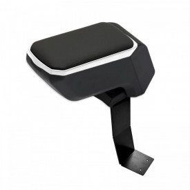 Cotiera auto compatibila cu RENAULT CLIO II, SYMBOL, KANGOO cu suport metalic, negru cu gri