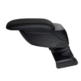 Cotiera auto neagra compatibila Ford Focus III 2011-2018, piele ecologica - Img 3