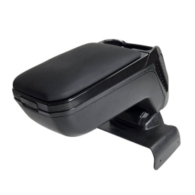 Cotiera auto neagra cu buzunar compatibila Ford Focus III 2011-2018, piele ecologica - Img 2