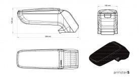 Cotiera auto SKODA FABIA 2014-> ARMSTER S negru - Img 3