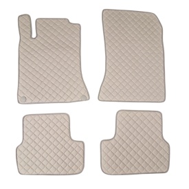 Covorase auto, mochete auto piele ecologica compatibile Mercedes clasa A W176 2012-2018 CLA GLA, culoare bej
