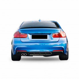 Difuzor Bara Evacuare Stanga compatibil cu BMW Seria 3 F30 F31 2011-> M Performance Design Negru Lucios - Img 3