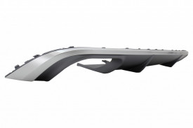 Difuzor Bara Spate compatibil cu AUDI A4 B9 8W Sedan sau Avant 2016-2018 S4 Design pentru Bara Standard Gri - Img 4