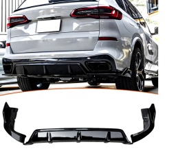 Difuzor bara spate compatibil cu BMW X5 G05 2018->, 3 piese, negru lucios - Img 3