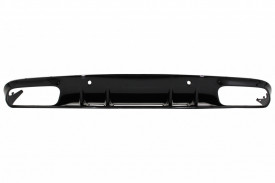 Difuzor Bara Spate compatibil cu MERCEDES C-Class C205 A205 Coupe Cabriolet 2014-2019 Facelift C63S Design Negru - Img 4