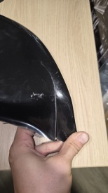 Difuzor bara spate compatibil cu VW GOLF 6 2008-2012 GTI Design fara evacuare, negru lucios DETERIORAT - Img 5