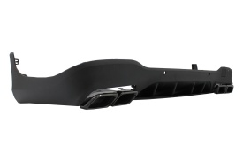 Difuzor Bara Spate cu Evacuari Negre compatibil cu Mercedes GLC X253 SUV 2015-2019 GLC63 Design Night Package - Img 8