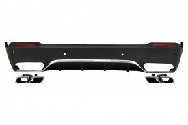 Difuzor Bara Spate cu Oranamente Tobe Crom compatibil cu Mercedes GLC X253 SUV 2015-2019 pentru Versiunea Standard - Img 1
