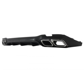 Difuzor Bara Spate cu Ornamente Toba Crom compatibil Mercedes E-Class W213 Sport Line 2016-2019 E63 Design - Img 10