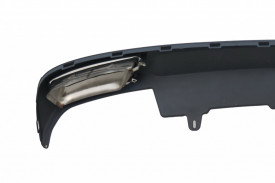 Difuzor Bara Spate si Ornamente Evacuare compatibil cu AUDI A6 4G 2010-2014 Facelift W12 Design - Img 5