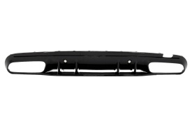 Difuzor cu Ornamente de evacuare compatibil cu Mercedes C-Class W205 S205 2014-2020 C63S Design pentru bara AMG Sport Line - Img 6