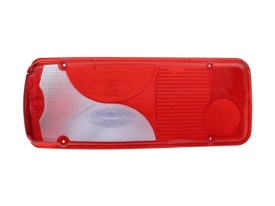Dispersor pentru lampa spate rosu/albastru compatibil cu Mercedes Sprinter W906 2006-2017, VW Crafter 2011-2017, caroserie platforma, parte montare stanga