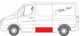 Element pentru repararea peretilor laterali Stanga spate MERCEDES SPRINTER W906 (partea inferioara, inaltime 40cm, lungime 152cm) - Img 2