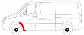 Element reparatie aripa inferioara parte stanga MERCEDES SPRINTER W906 - Img 2