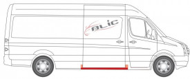 Element reparatie prag MERCEDES SPRINTER W906, spate parte dreapta (model lung; model mediu) - Img 2