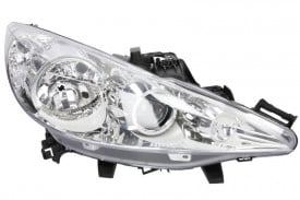 Far Dreapta H7/H7/H1, electric, cu motor, culoare cromat compatibil PEUGEOT 207 2006-2015 - Img 1