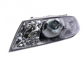 Far Stanga D1S/H1, electric, cu motor, culoare negru compatibil SKODA OCTAVIA II 2005-2008