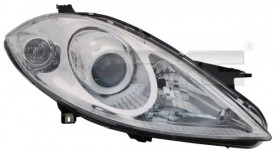 Far Stanga H7/H7, pneumatic, cu motor, culoare cromat compatibil MERCEDES clasa A W169 2004-2012
