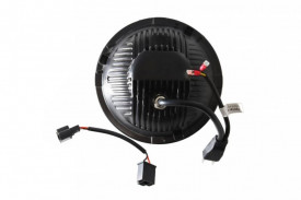 Faruri Full LED CREE Dublu Proiector compatibil cu Jeep Wrangler JK TJ LJ Land ROVER Defender Mercedes W463 Black - Img 2