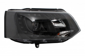 Faruri LED DRL Dayline compatibil cu VW Transporter T5 (2010-2015) Design Negru - Img 3