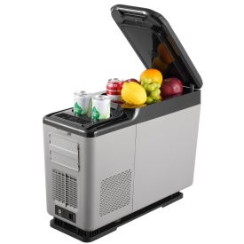 Frigider auto 12 volti cu cotiera, congelator portabil 15L, racitor cu compresor 12V 24V 240V pentru exterior, camping, autoturism, camion, rulota - Img 10