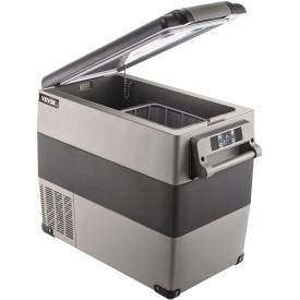 Frigider portabil 55L, frigider auto, 12V 24V 220 V, congelator, pentru camping, camion, barca - Img 13