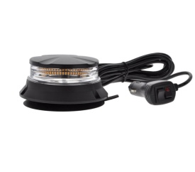 Girofar cu LED de 24W, cu magnet si ventuza, 12V-24V, lumina albastra, E9 E-Mark - Img 1