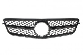 Grila Centrala compatibil cu Mercedes clasa C W204 S204 Limousine Station Wagon 2007-2014 C63 Design Negru - Img 6
