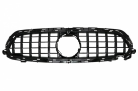 Grila Centrala compatibil Mercedes clasa E Facelift W213 S213 C238 A238 Sport Line 2020-> GT-R Panamericana Design Negru