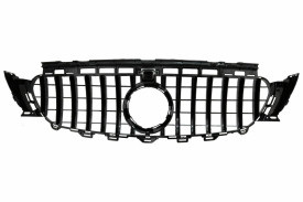 Grila Centrala compatibil Mercedes E-Class W213 S213 C238 2016-2019 GT-R Panamericana Design Negru Crom Cu Camera 360 - Img 4