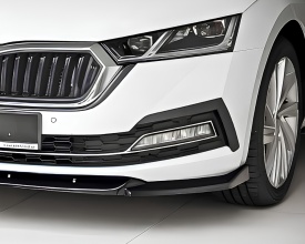 Grila Ornament bara fata partea Stanga compatibil Skoda Octavia IV 4 - Img 2