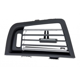 Grila Ventilatie Bord partea Stanga compatibila BMW Seria 5 F10 F11 2010-2017 negru cu crom