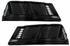 Grile Laterale compatibil cu Audi A4 B9 Sedan Avant 2016-2018 RS4 Desing Negru - Img 6