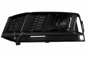 Grile Laterale compatibil cu Audi A4 B9 Sedan Avant 2016-2018 S-Line RS4 Design Negru - Img 4