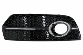 Grile Laterale compatibil cu Audi Q5 SUV 8R 2008-2011 RS Design Negru Lucios&Chrome - Img 2