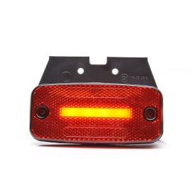 Lampa de gabarit, Lumina de clarificare, LED neon, Rosu, 12-24V, WAS Polonia 1135 W157
